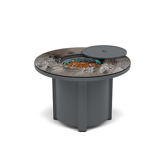 44" Round Dining Fire Pit Table - Multiple Colors and Top Patterns