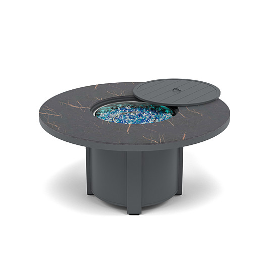 54" Round Chat Fire Pit Table - Multiple Colors and Top Patterns