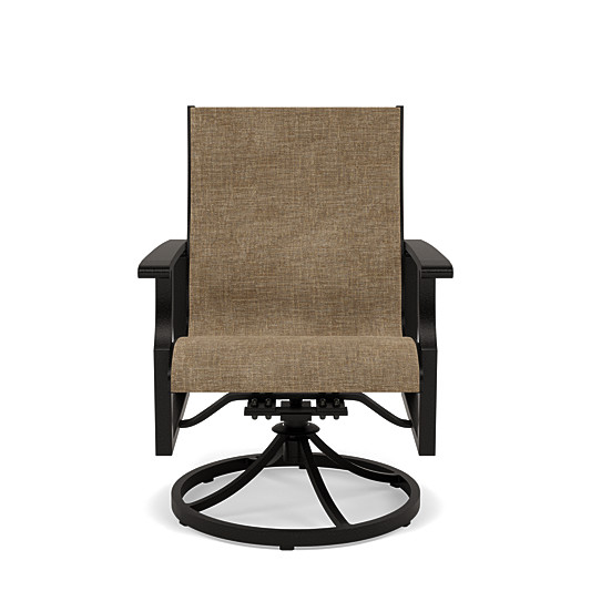 Newport Sling Swivel Dining Chair