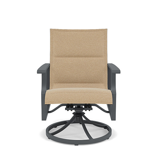Rockport Padded Sling Swivel Dining Chair