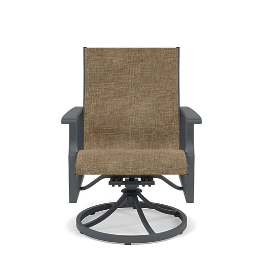 Rockport Sling Swivel Dining Chair