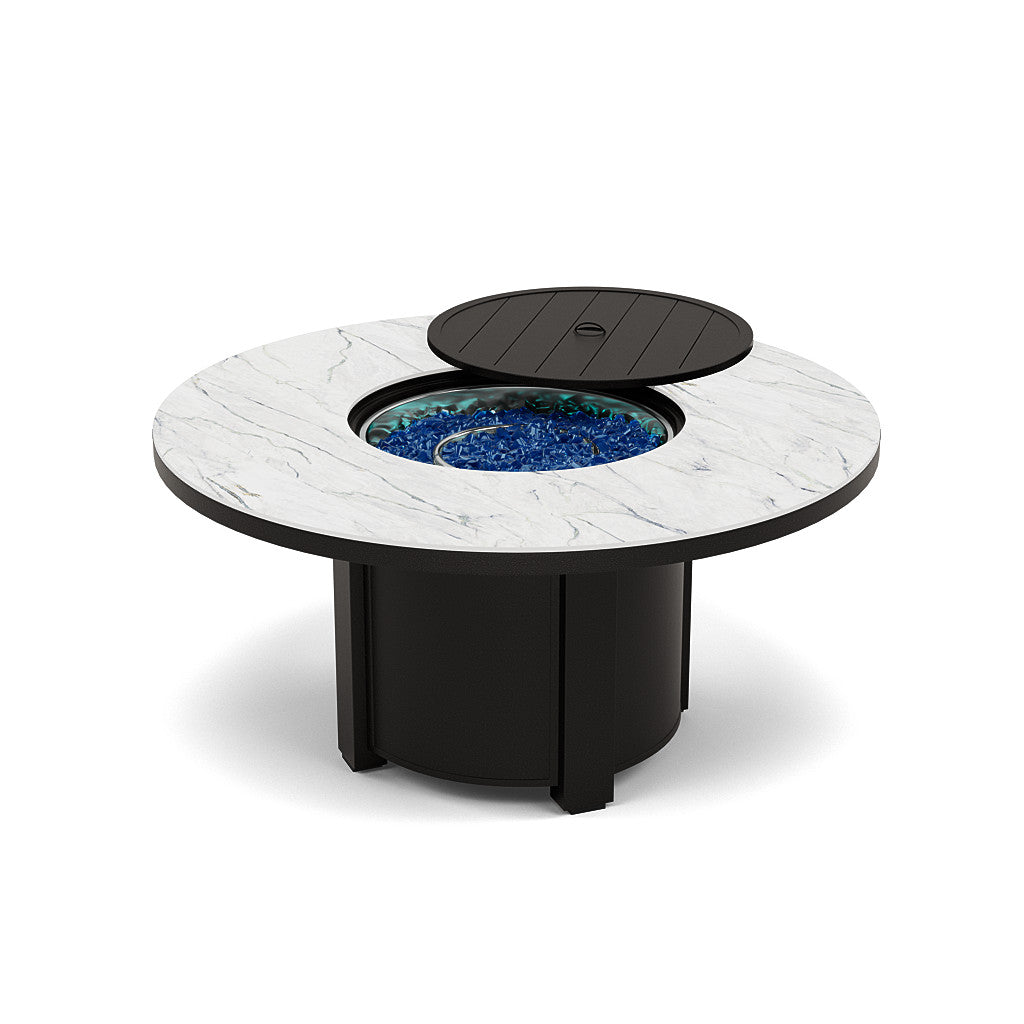 54" Round Chat Fire Pit Table - Multiple Colors and Top Patterns