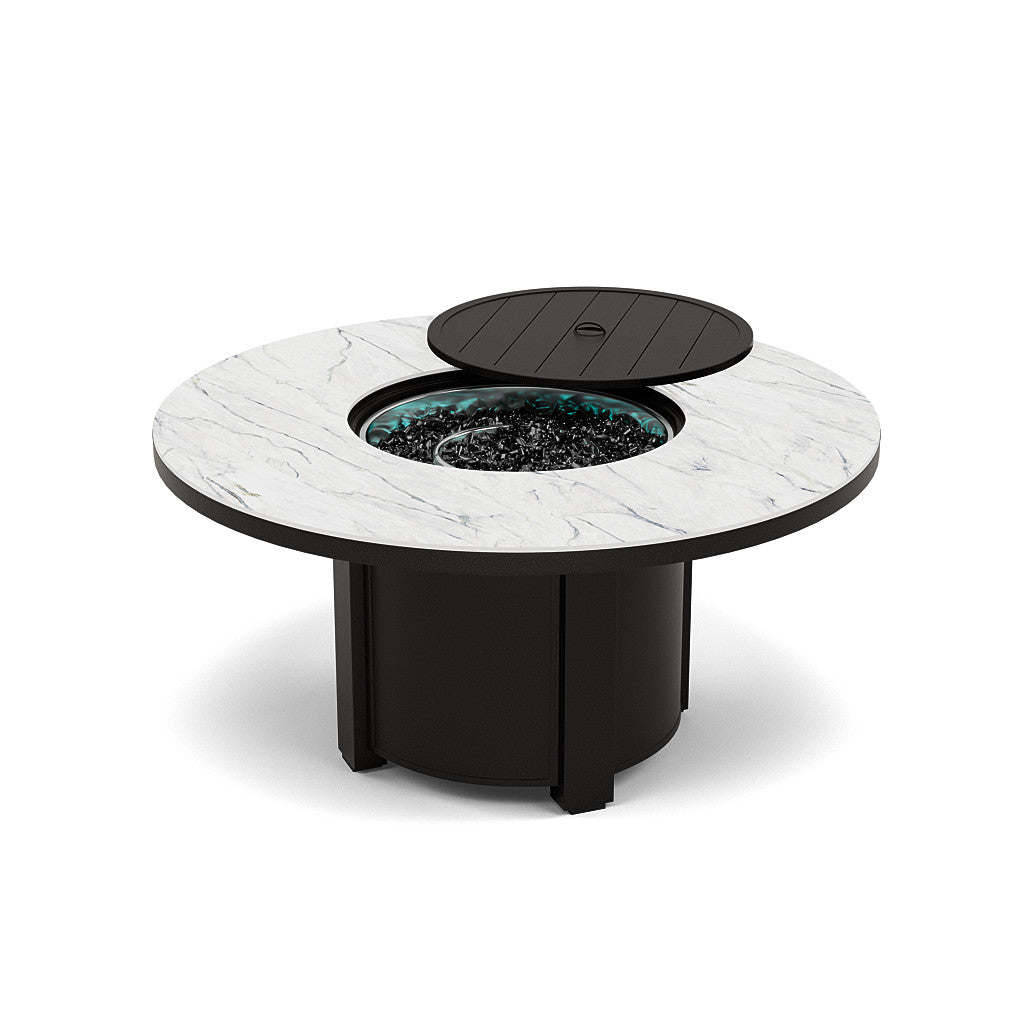 54" Round Chat Fire Pit Table - Multiple Colors and Top Patterns