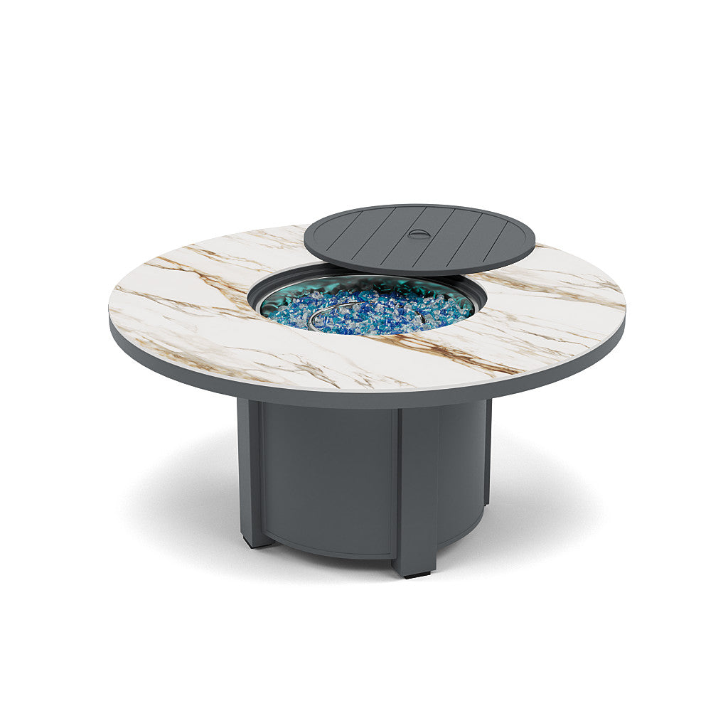 54" Round Chat Fire Pit Table - Multiple Colors and Top Patterns