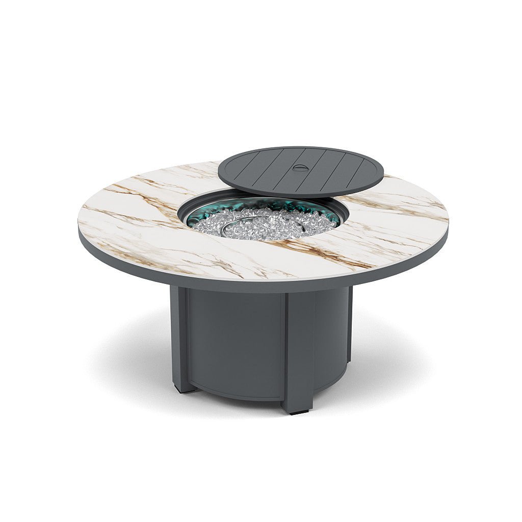 54" Round Chat Fire Pit Table - Multiple Colors and Top Patterns