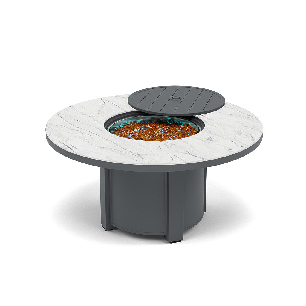 54" Round Chat Fire Pit Table - Multiple Colors and Top Patterns