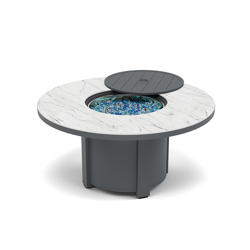 54" Round Chat Fire Pit Table - Multiple Colors and Top Patterns