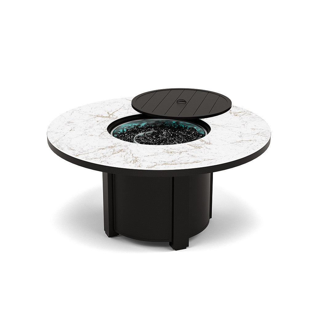 54" Round Chat Fire Pit Table - Multiple Colors and Top Patterns